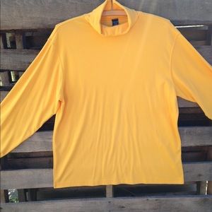 Lands End yellow turtle neck